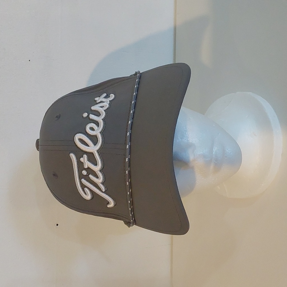 Titleist Tour Breezer Charcoal Gray Braided Adjustable Mens Golf Hat FJ New!